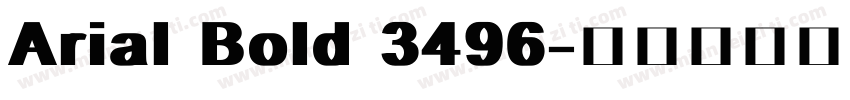 Arial Bold 3496字体转换